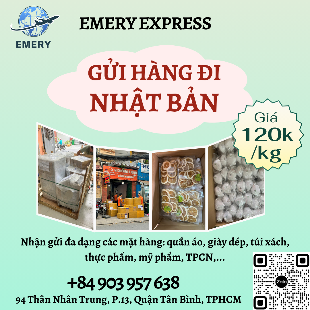 Gửi hàng đi Nhật Bản  - Emery  Express